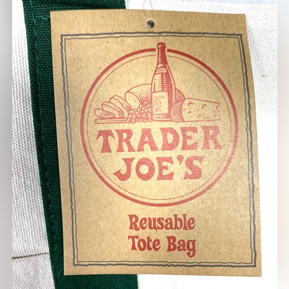 Trader Joe’s Large Canvas Tote Bag, NWT. - Picture 4 of 4